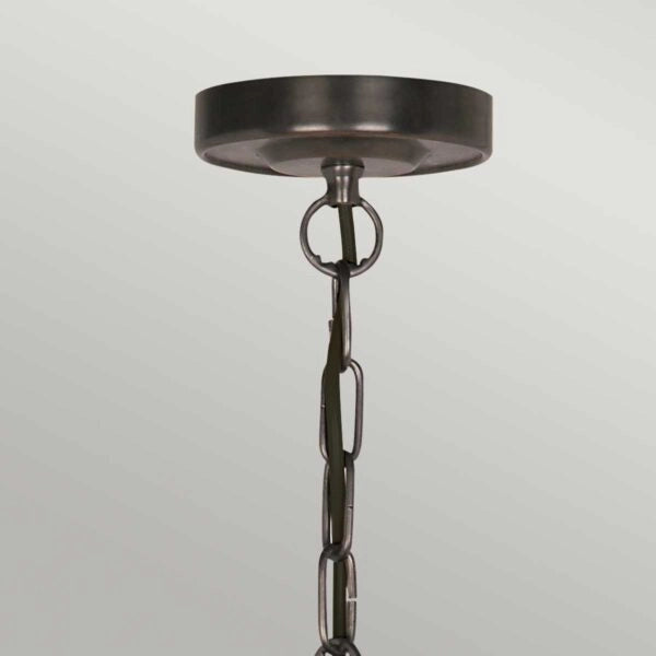 Lampadario Finsbury Park bronzo antico 3xE14 Elstead