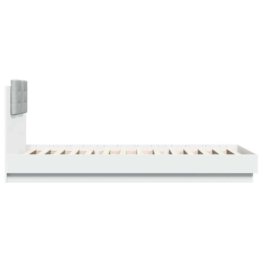 Struttura letto con testata con testiera Bianco 80 x 200 cm 3429573
