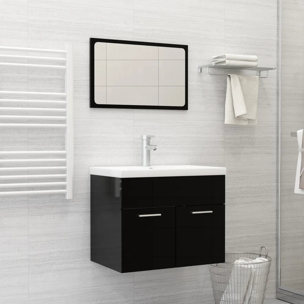 Lavabo da Incasso-Lavandino-Lavello con Rubinetto 61x39x18 cm in Ceramica Bianco
