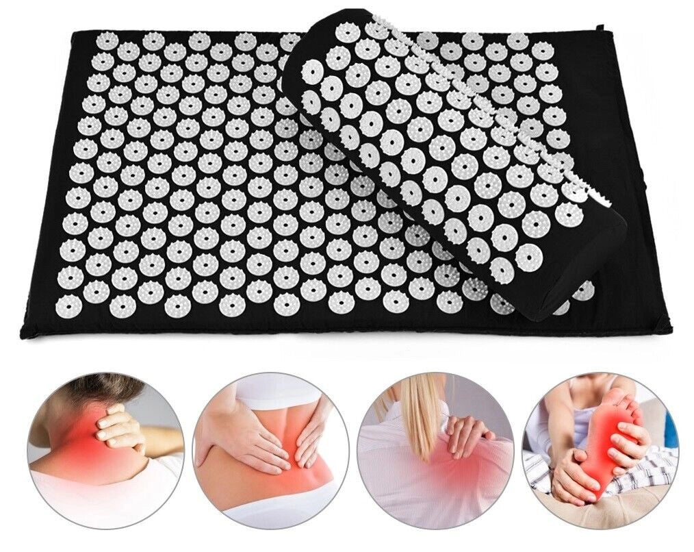 Tappetino agopressione agopuntura tappeto chiodato fitness yoga 60 x 40CM