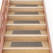 Tappetini per scale autoadesivi 30 pz 76x20 cm Beige Rettangolari 3365730