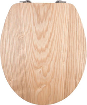 Briglia WC "Ligna" - legno di alta qualità - quercia - comfortevole sensazione di seduta - elegante aspetto in legno si adatta a ogni bagno / briglia WC / copertura WC / KSLIGE
