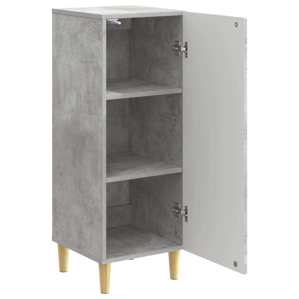 Credenza | Madia | Buffet da pranzo | Armadio da pranzo Grigio Cemento 33 x 34,5 x 90 cm Legno ingegnerizzato