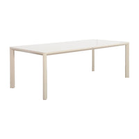 Tavolo da giardino in alluminio, 8 posti, beige