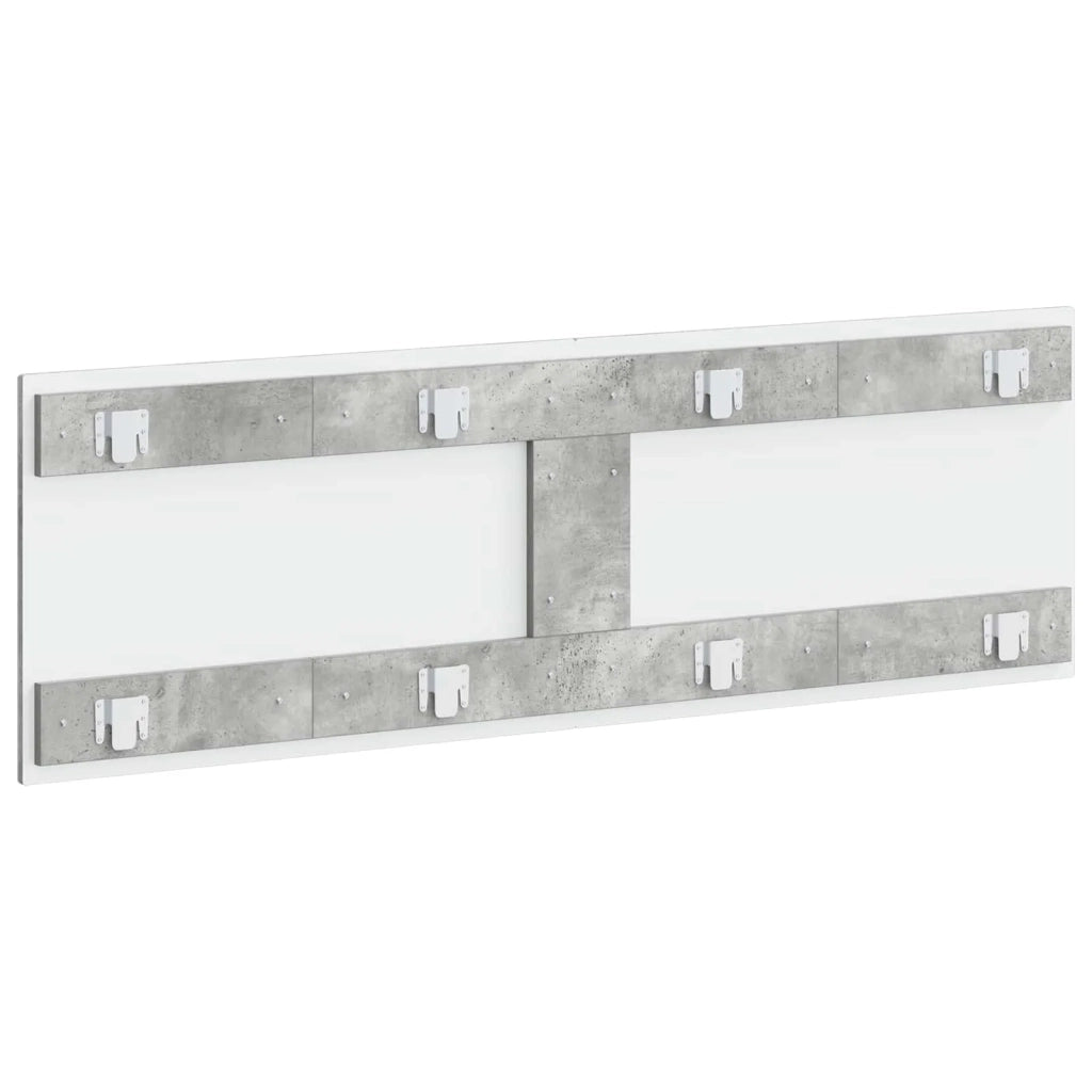 Testiera da Muro HOORN Grigio Cemento Legno ingegnerizzato 897388