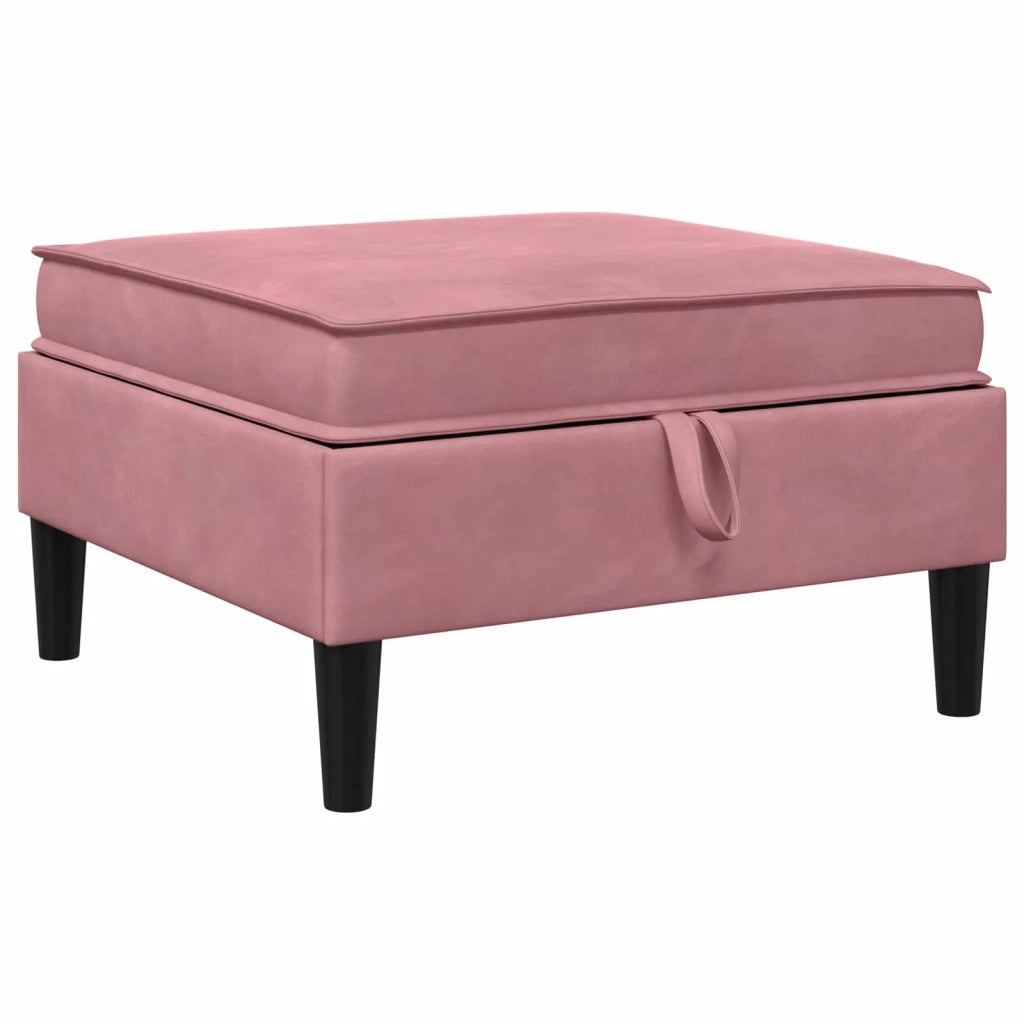 Set di mobili per il soggiorno con cuscino 5 pcs Rosa Velluto
