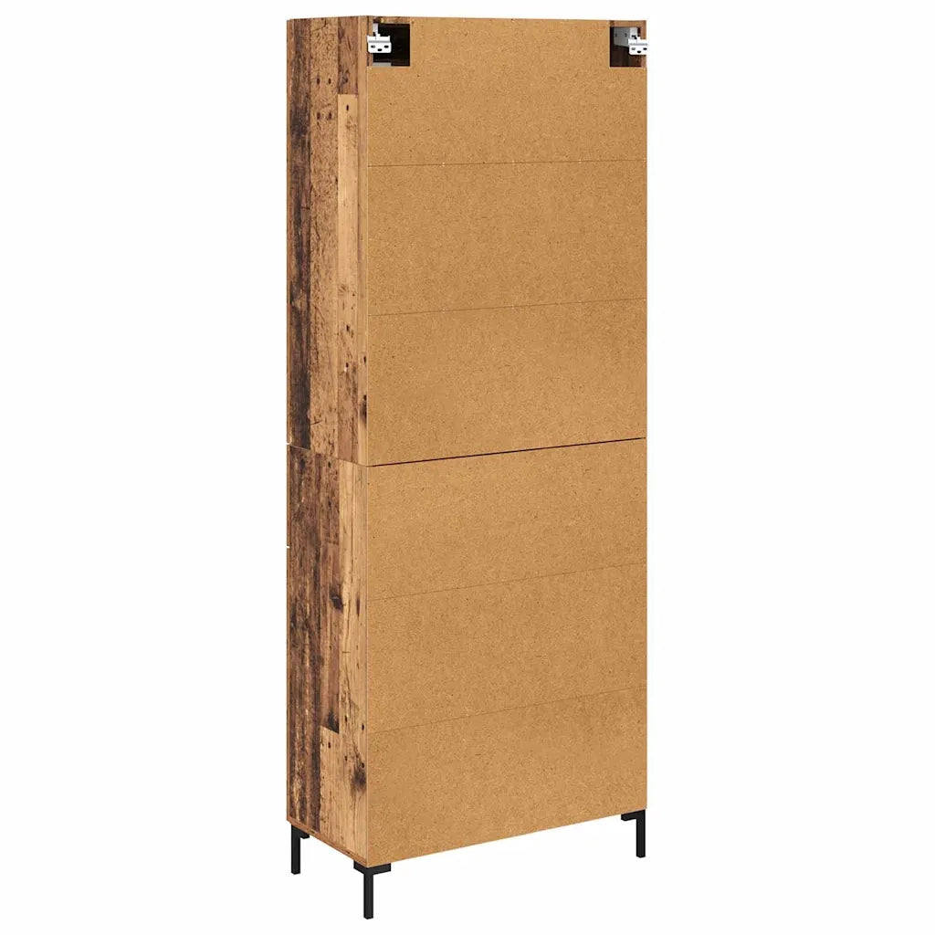 Credenza con cassetto 2 pcs Legno vecchio Legno multistrato