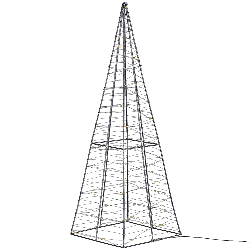 Decorazione a Forma di Stella Scandinava in Legno Chiaro con Luci LED
