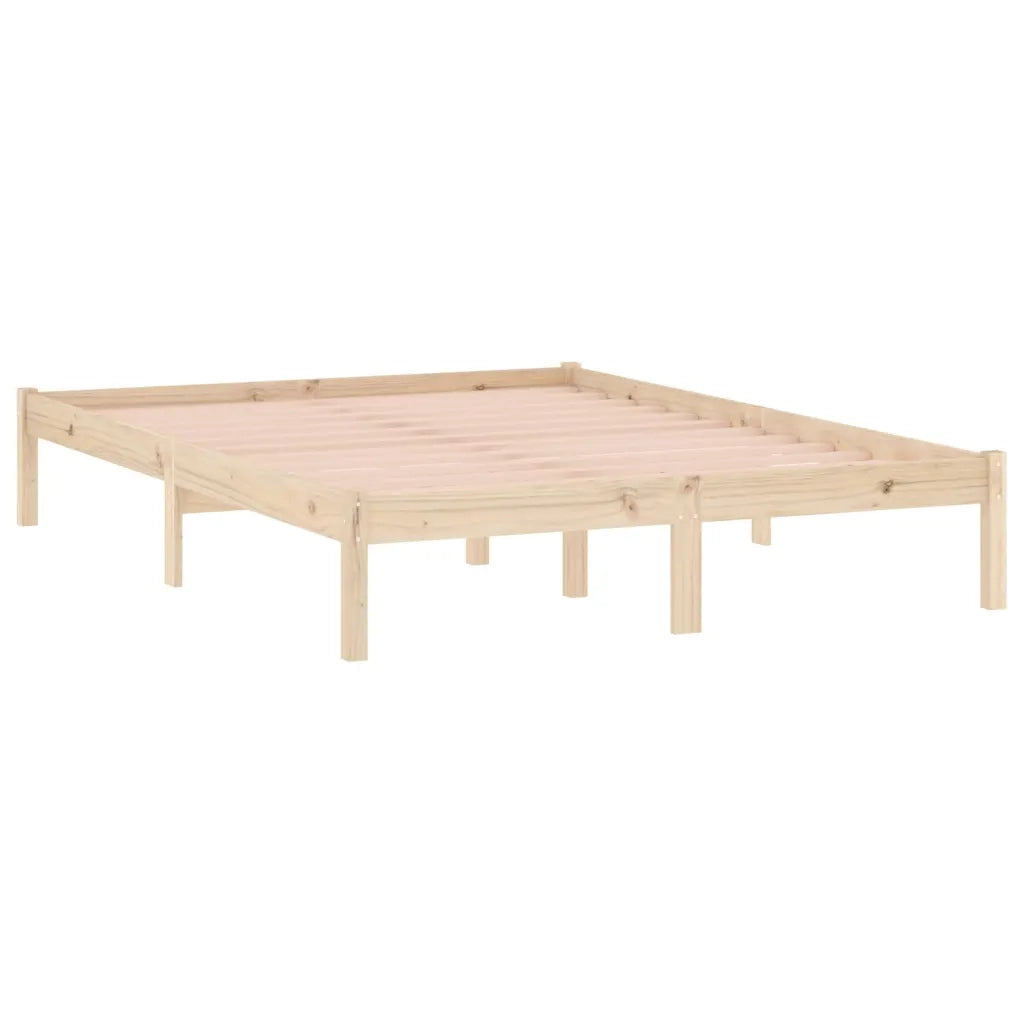 Giroletto senza Materasso-Struttura Letto 135x190 cm in Legno di Pino Full