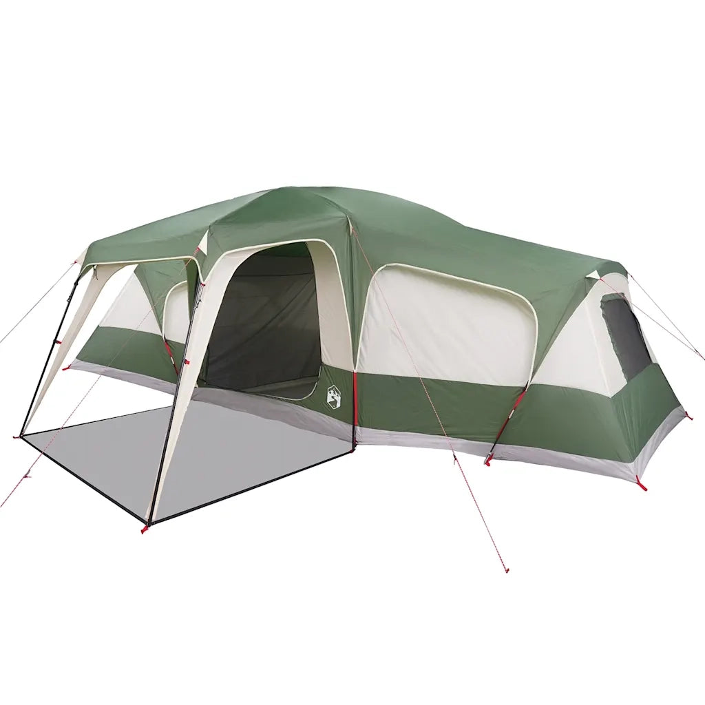 Tenda da Campeggio con Portico a Cupola 9 Persone Impermeabile