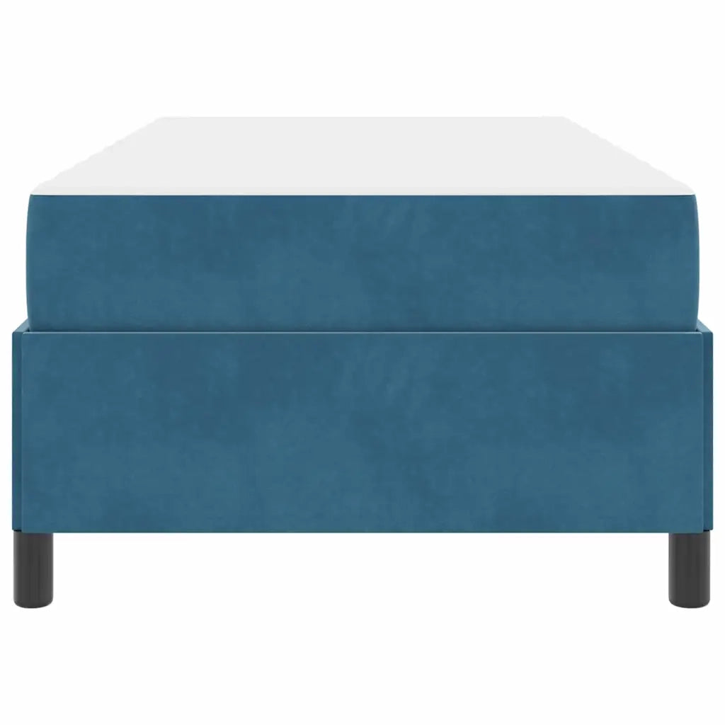 vidaXL Struttura del letto Blu scuro e bianco 80 x 200 cm Velluto
