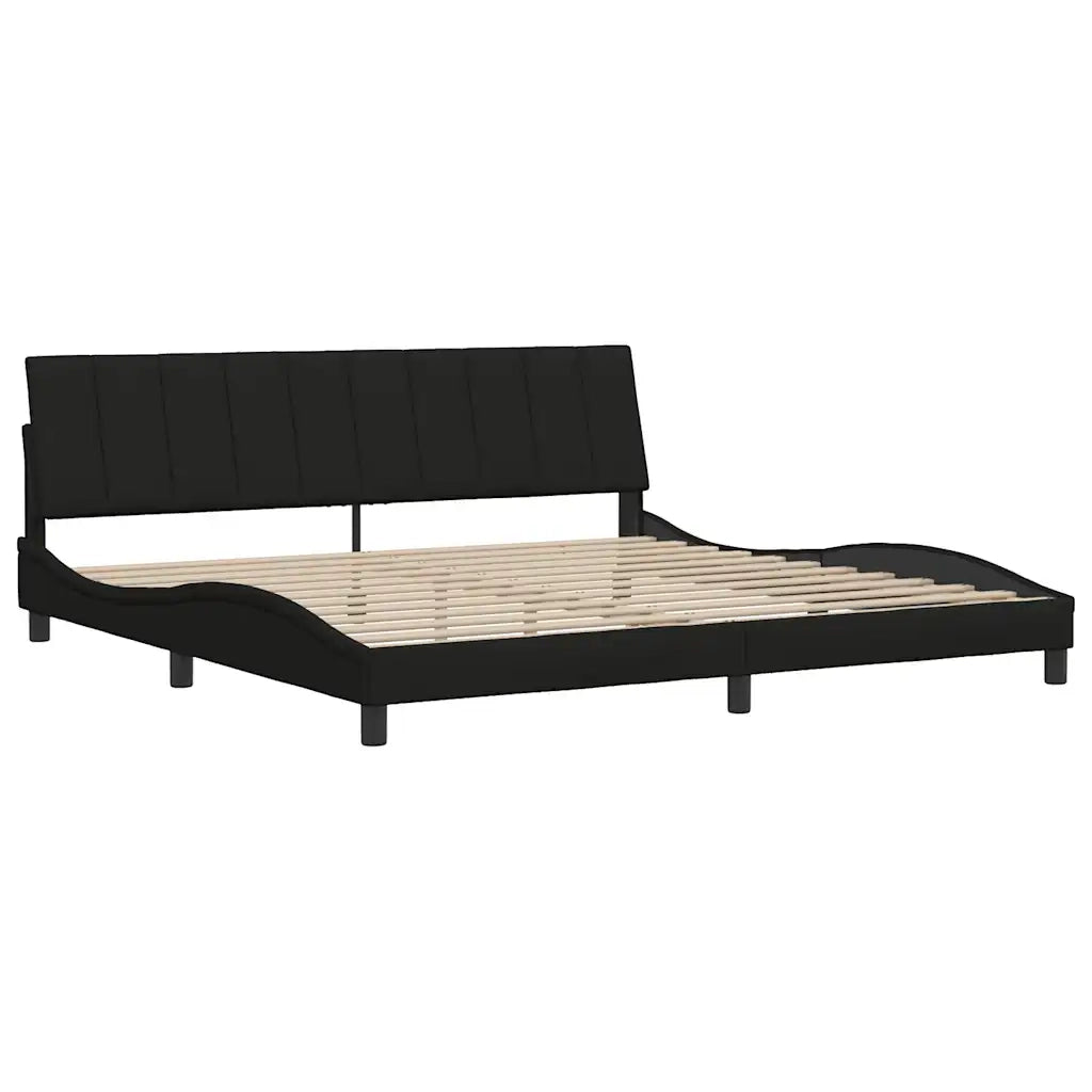 Giroletto senza Materasso Hanko Nero 200x200 cm in Tessuto 3310414