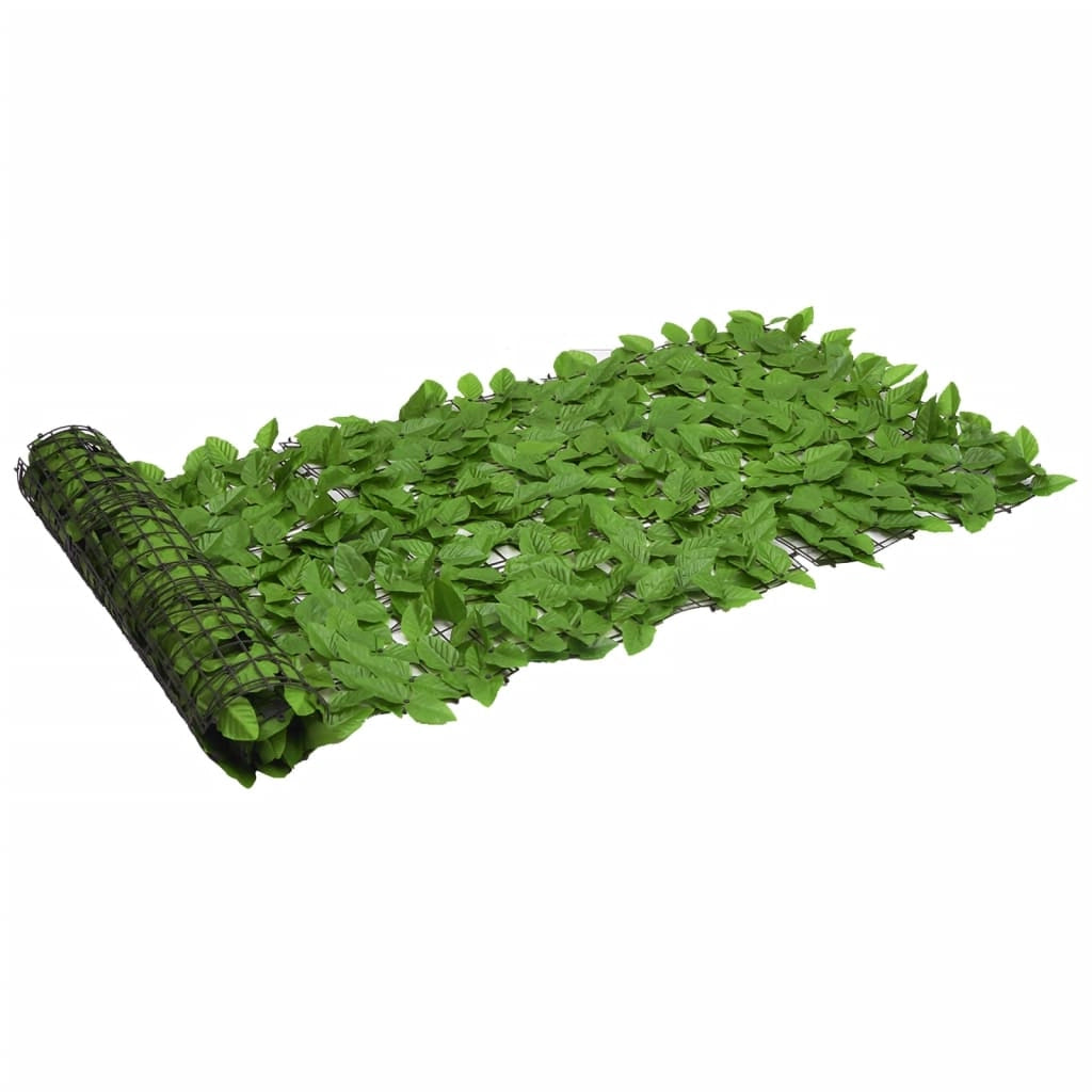 Schermo per balcone schermo per la privacy con foglie 600 x 75 cm verde 02_0010004