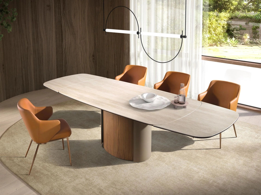 Sedia in similipelle marrone