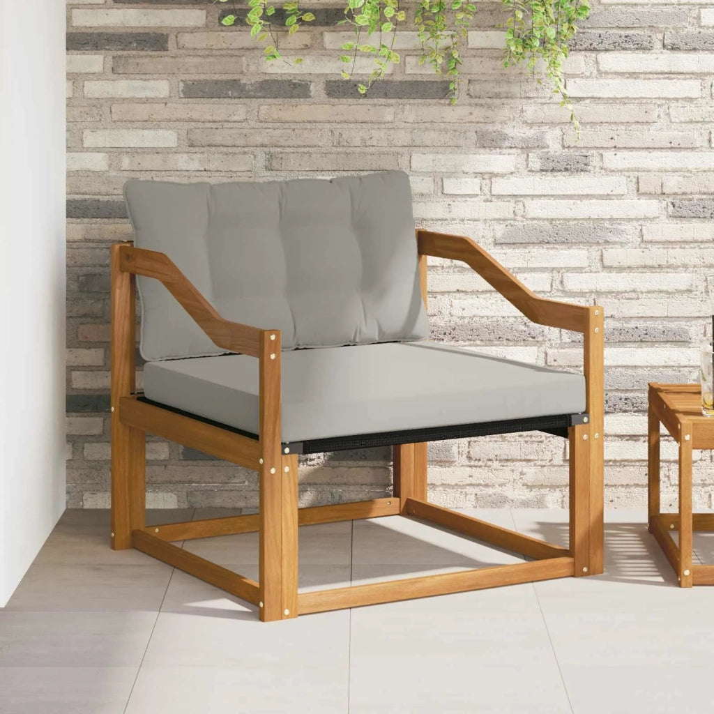 Set di divani da esterno-Sofa da giardino Legno di Acacia Massello e Textilene 330066