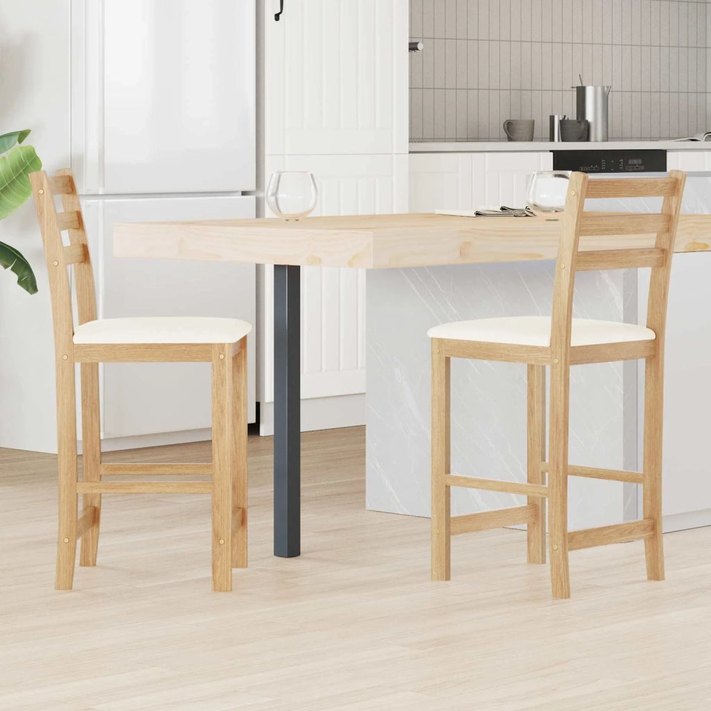 Sedie da pranzo 2 pcs Naturale 40 x 47,5 x 99,5 cm