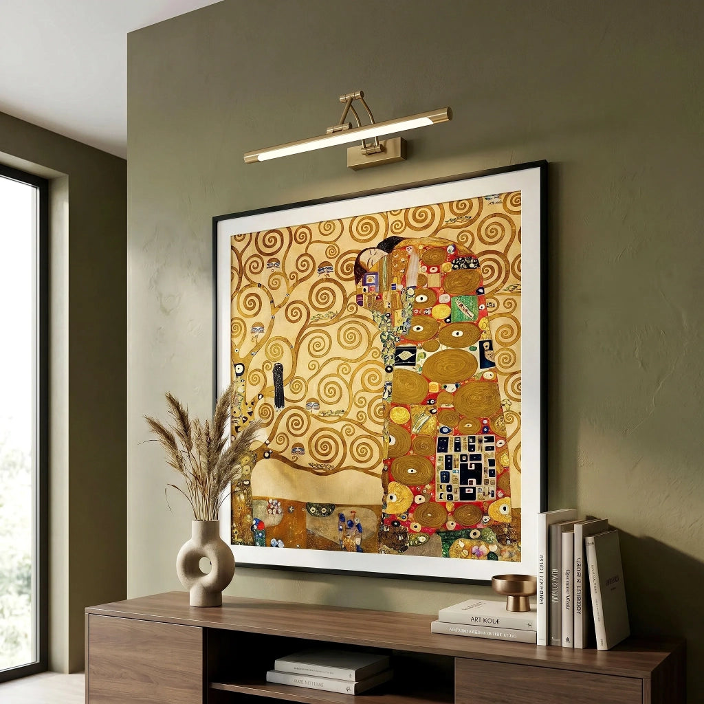 Applique Da Bagno Led Swe022-1w 42cm Brush Gold