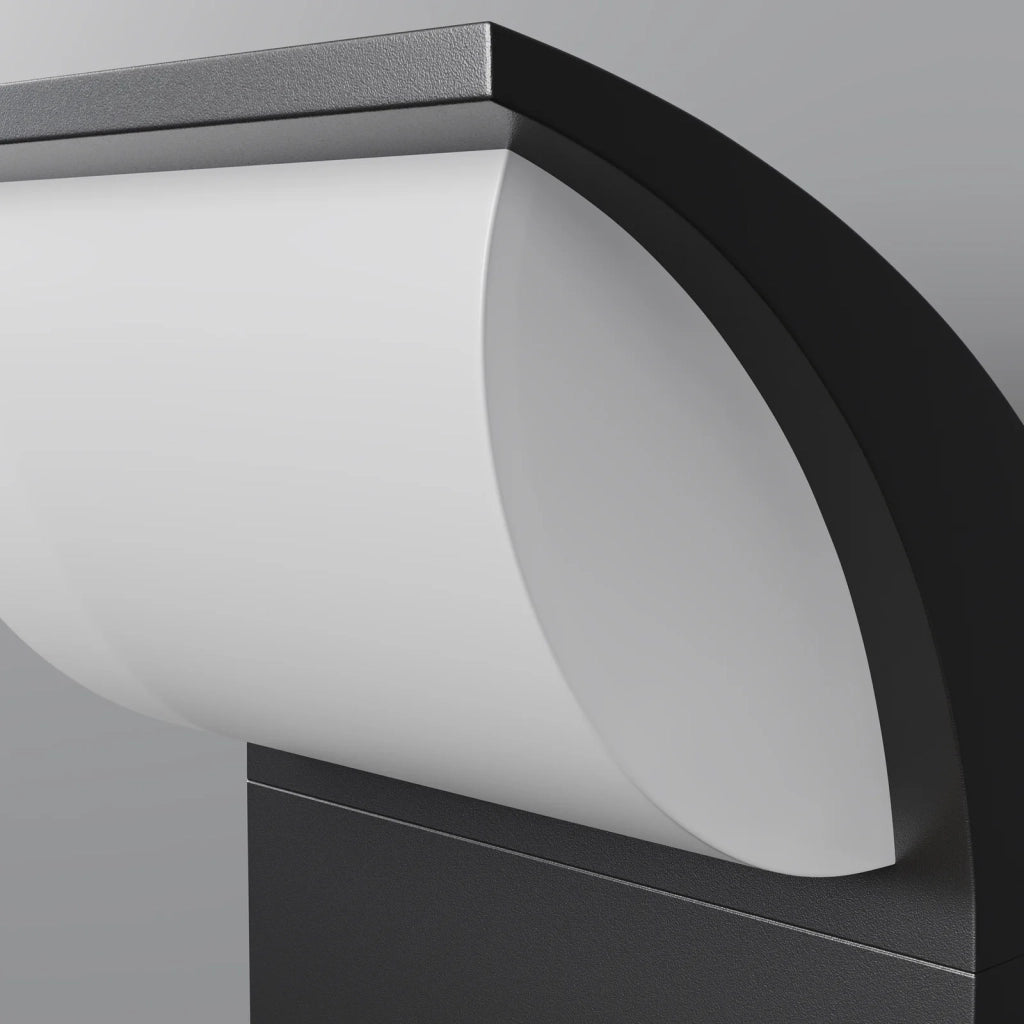 Maytoni Applique Moderna Stock 1 luce LED integrato IP44 nero alluminio