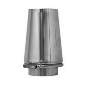 Canna fumaria parete doppia coibentata inox terminale cappello conico   dn 350/400