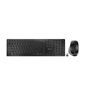 Cherry dw 9500 slim tastiera mouse incluso universale rf senza fili + bluetooth qwerty inglese nero, grigio - JD-9500EU-2