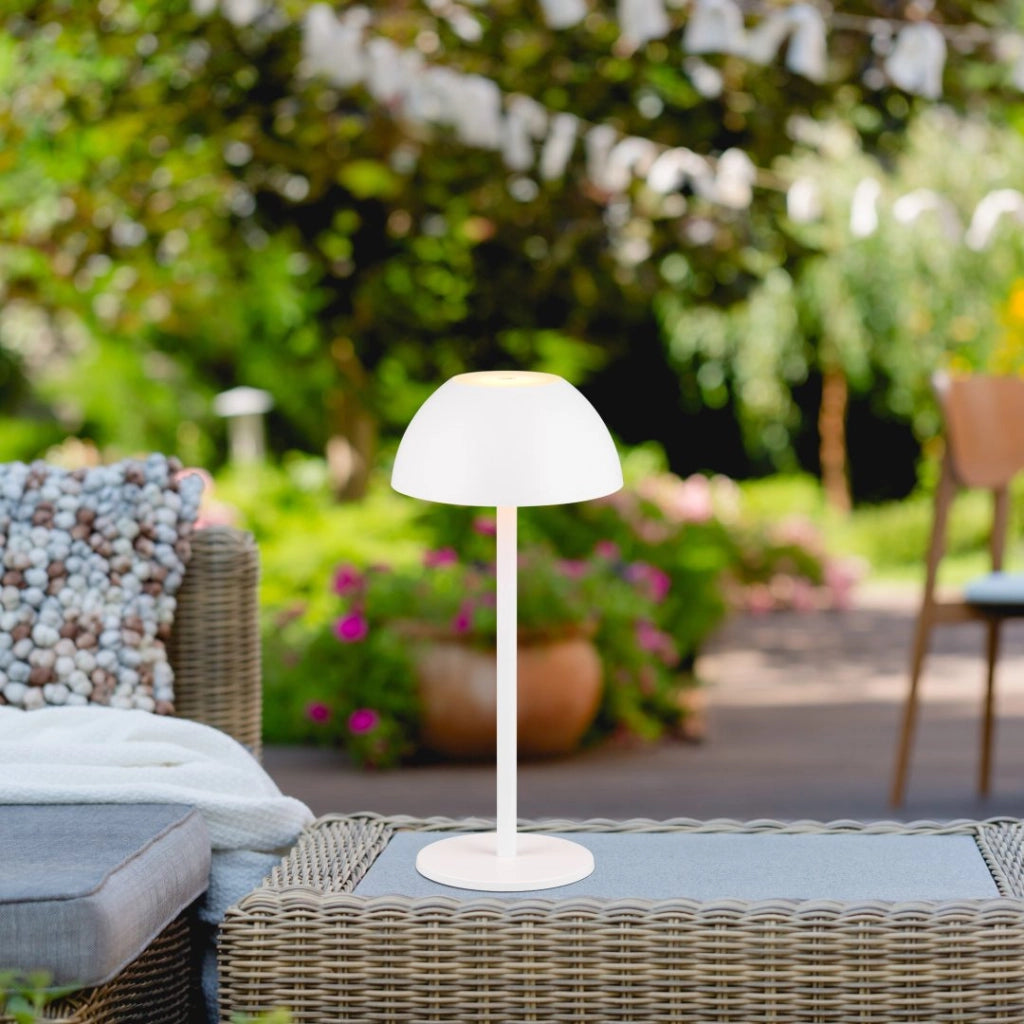Lampada da tavolo cordless LED 2W IP54 bianca Ricardo