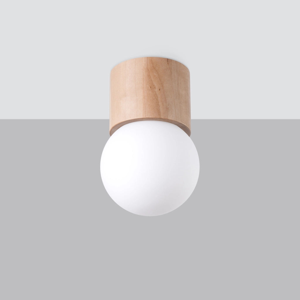 Plafoniera Zenito Pure Lume legno naturale G9 8W PU1190