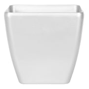 Vaso per piante in fibra d'argento argilla 34 x 35 x 35 cm per esterni interni per tutte le stagioni