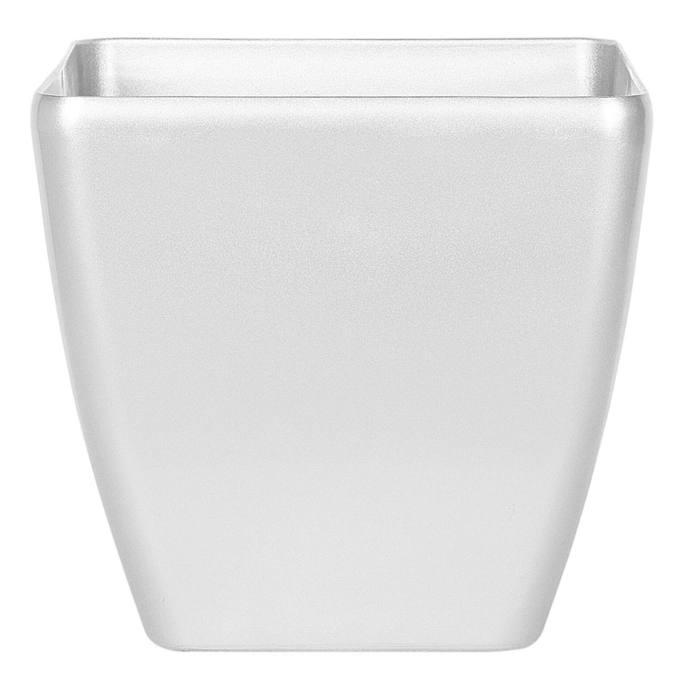 Vaso per piante in fibra d'argento argilla 34 x 35 x 35 cm per esterni interni per tutte le stagioni