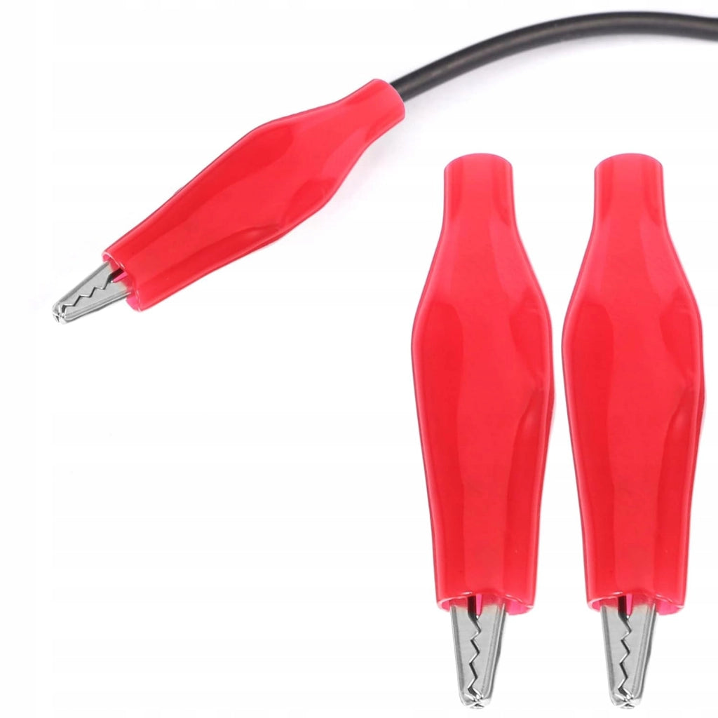Pinze a Coccodrillo Isolate Rosse 35mm – Set di 4 | Alta Qualità, Isolamento Sicuro, Facile da Usare