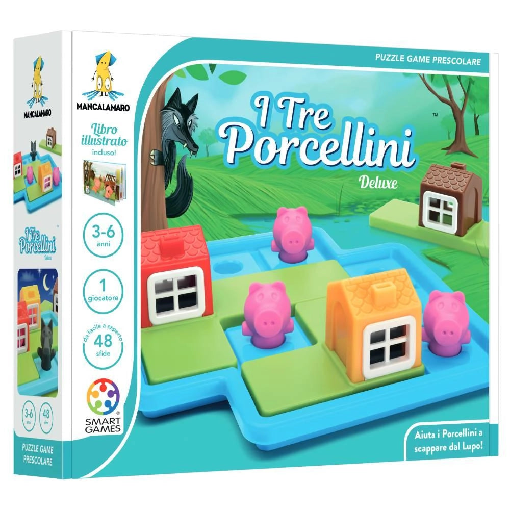 Smart Games - I Tre Piccoli Porcellini (con libro della fiaba incluso Italian Version