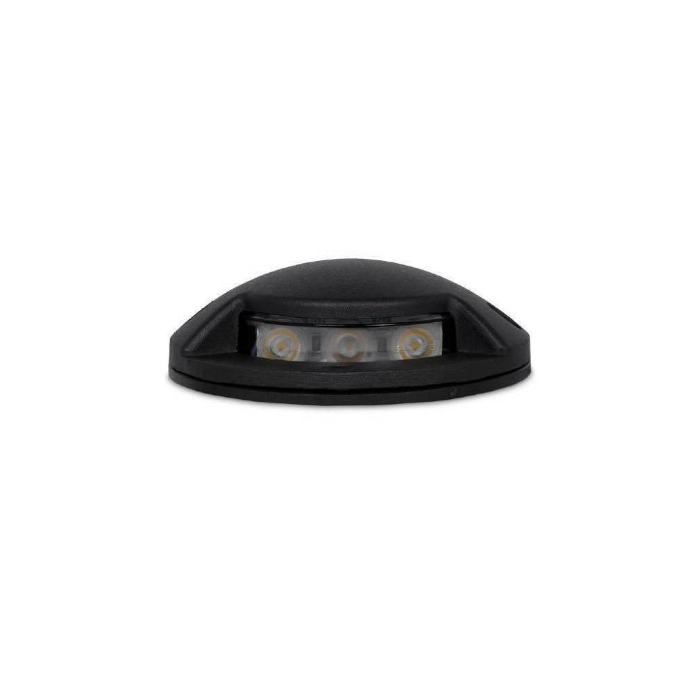 Trade Shop - Faretto Segnapassi Led Calpestabile Radente Luce Naturale Ip65 3w Doppio Fascio -