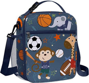 Borse Isolate per Picnic per Bambini con Contenitore per Fiaschi, Borse per Picnic per Ragazzi con Flessenholder, Borse per Picnic Idrorepellenti per Scuole e Picnic