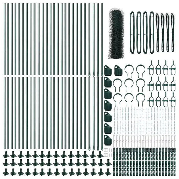 Palo della recinzione Verde 100 x 0,8 m (maglia da 50 mm)