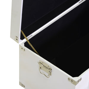 Set 3 Baule in legno bianco rettangolare