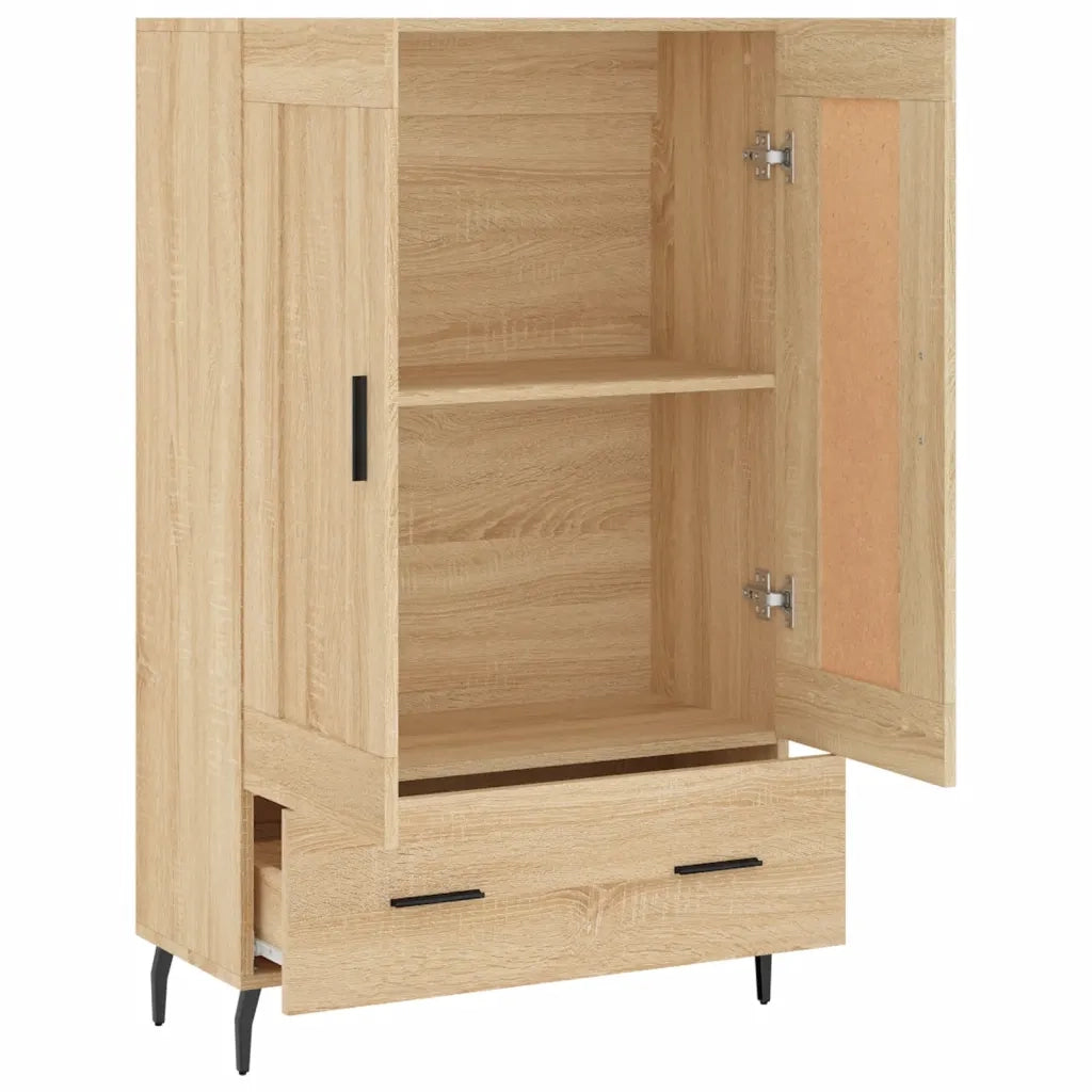 Credenza-Buffet-Armadio da cucina Rovere Sonoma 69,5x31x115 cm in Legno Multistrato 171720