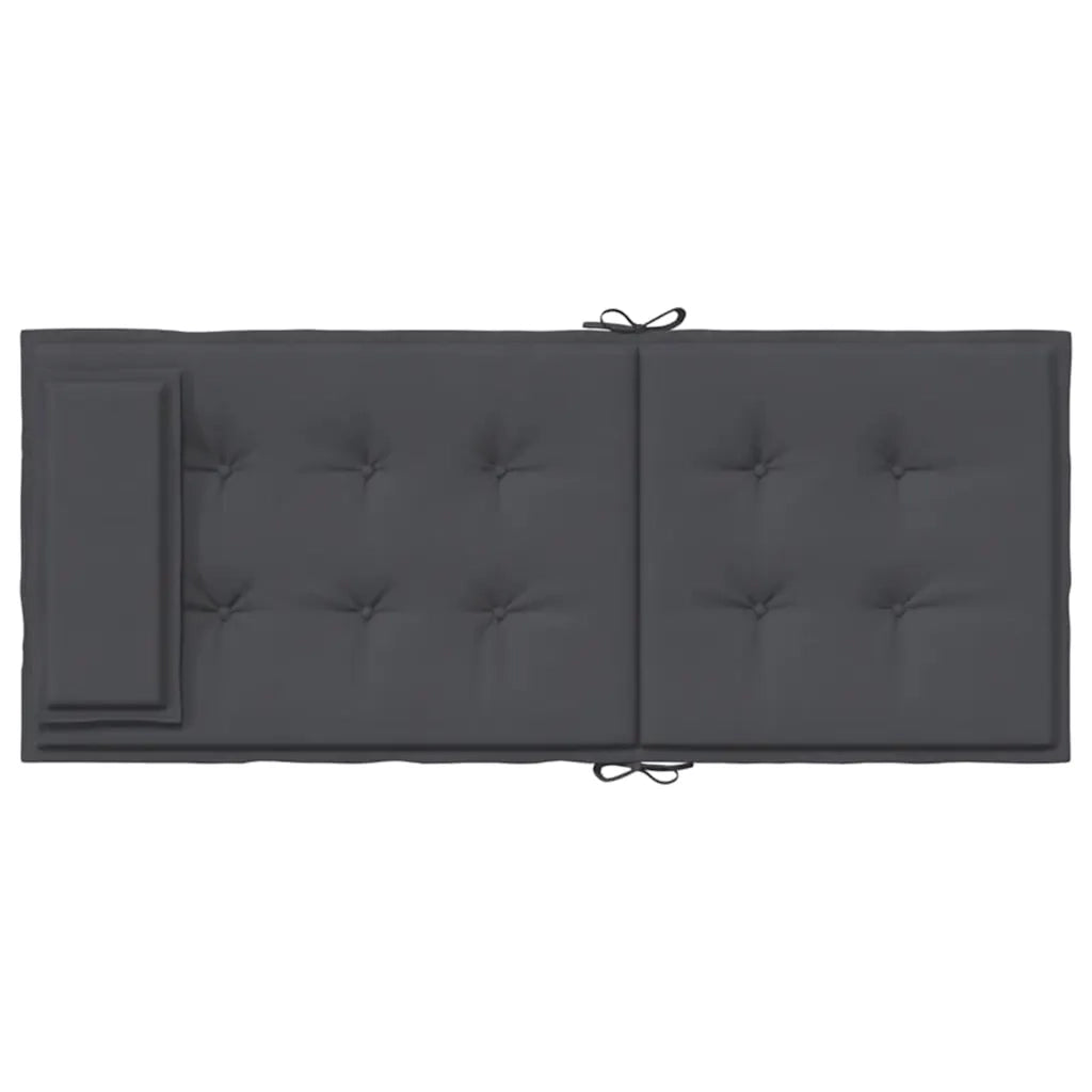 Cuscini per Sedia Schienale Alto 4 pz Antracite Tessuto Oxford 361875