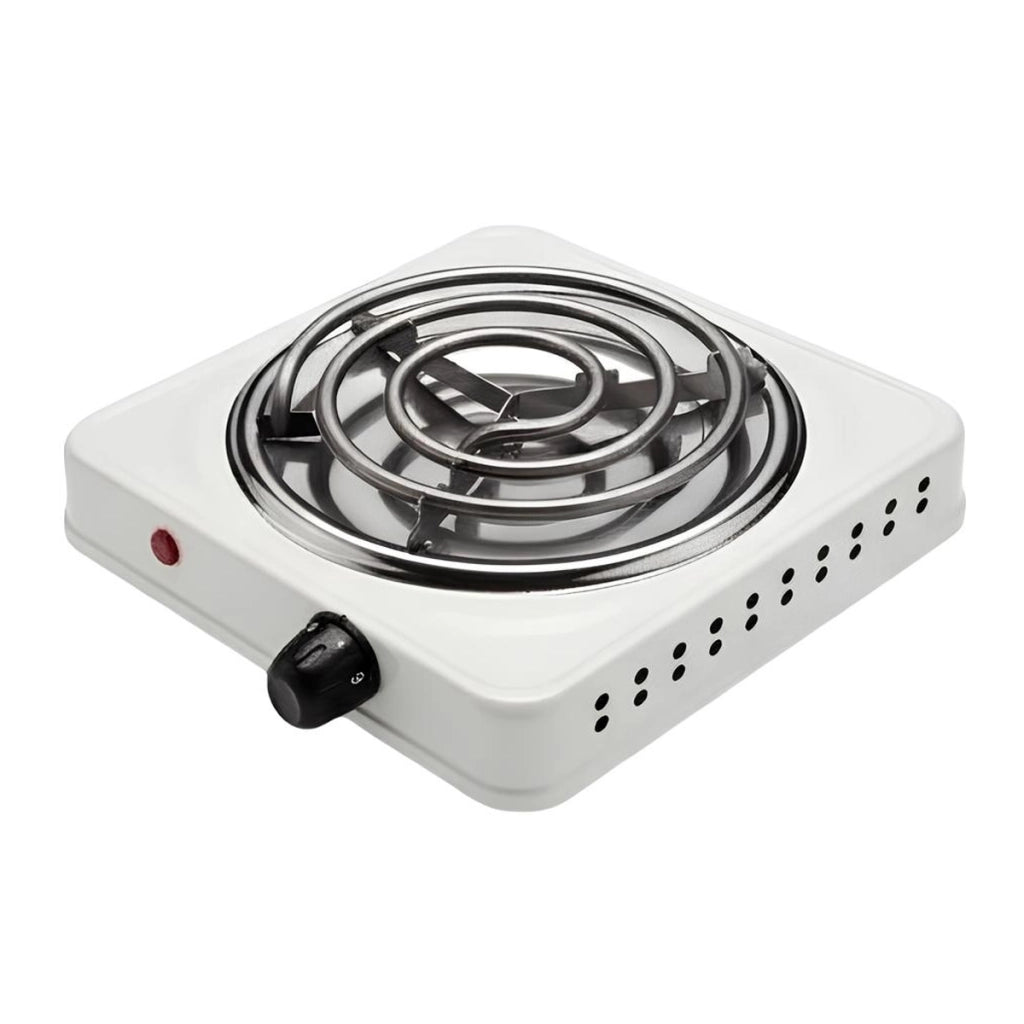 Rechaud Elettrico Portatile 1000W Piastra Riscaldante 21cm Compatto Bianco Avizar