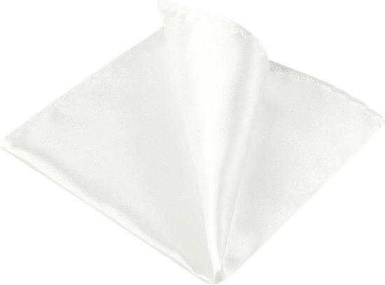 Zakdoeken per uomo per festa di matrimonio - Colore uniforme - Ecru - Dimensione unica