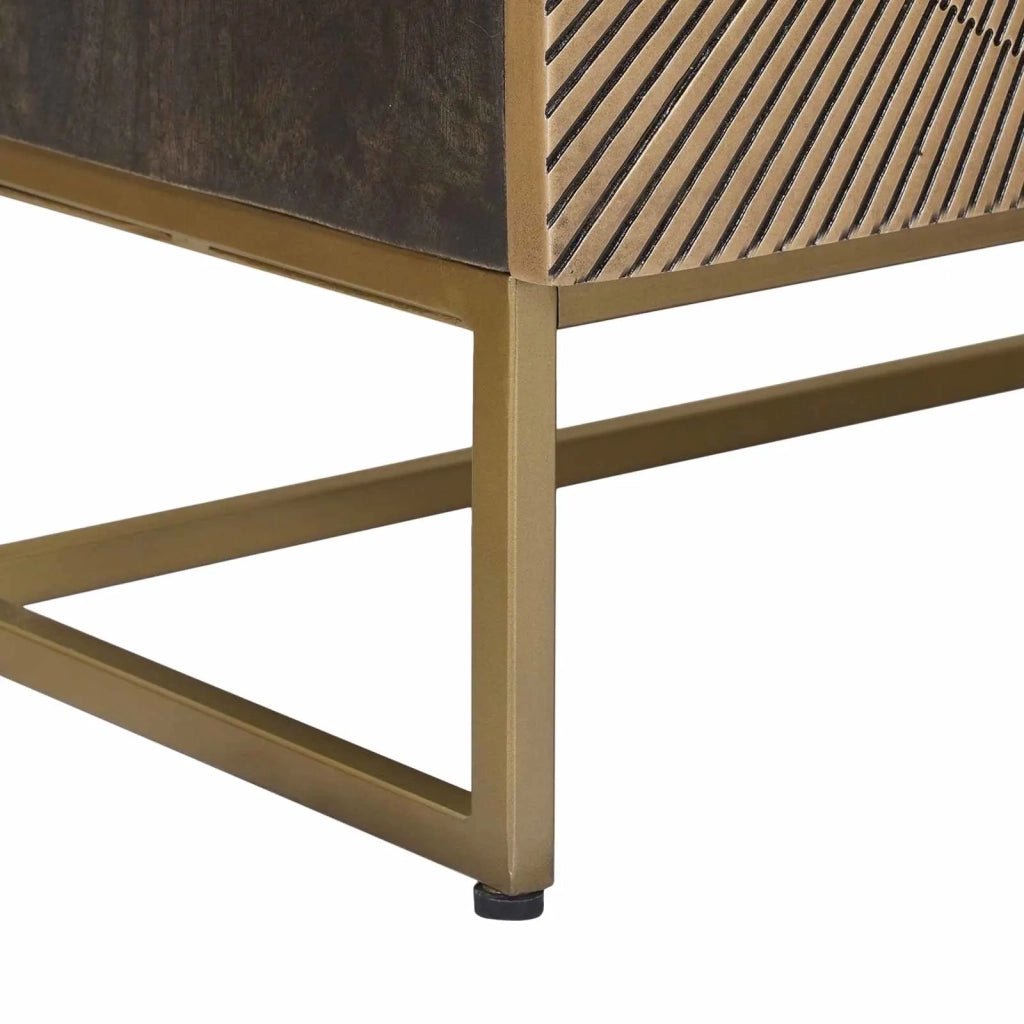 Credenza Ottone 53,5 x 30 x 70 cm