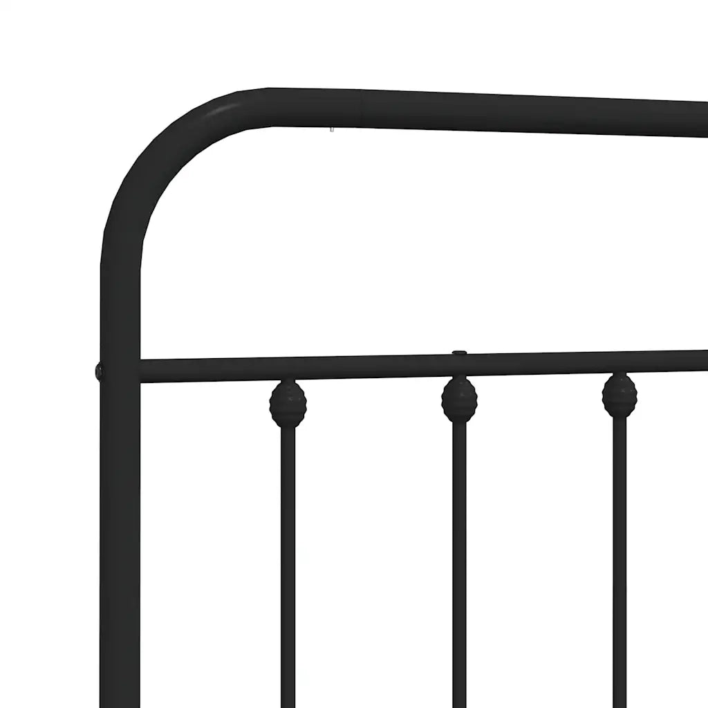 Testiera | Testata di Ricambio in Metallo Nero 160 cm