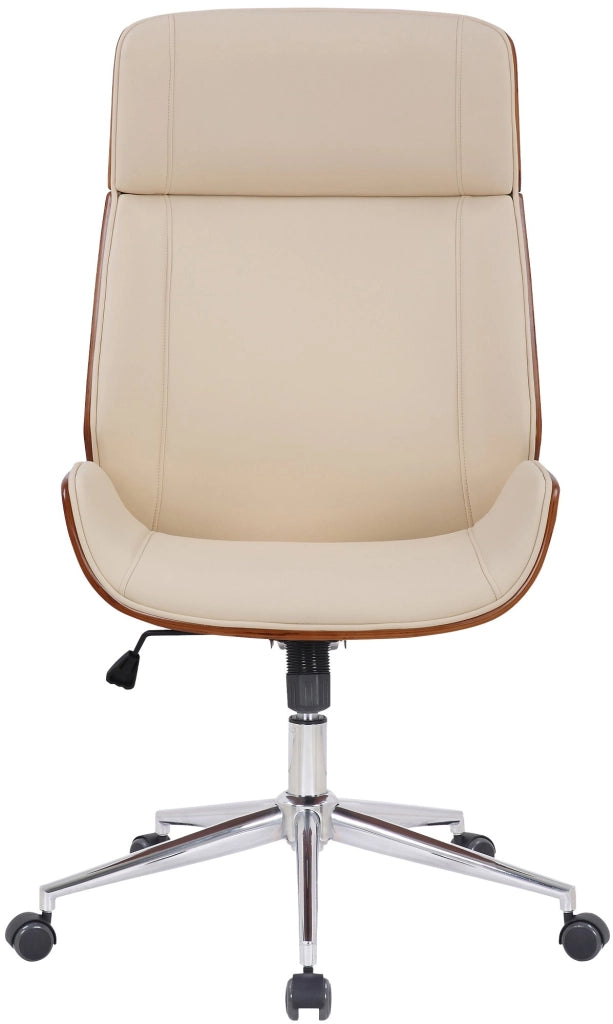 Sedia da ufficio Varel Noce/crema