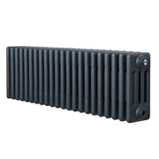 Radiatore Tradizionale 4 Colonne Orizzontale Antracite 300 x 1010 mm