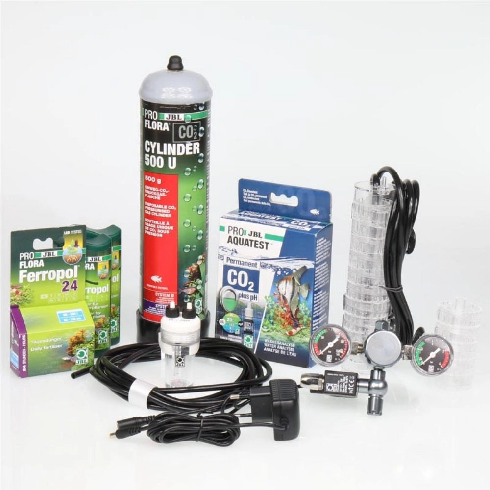 Jbl Proflora CO2 Advanced System U - Impianto Co2 con Bombola usa e getta 500g ed elettrovalvola