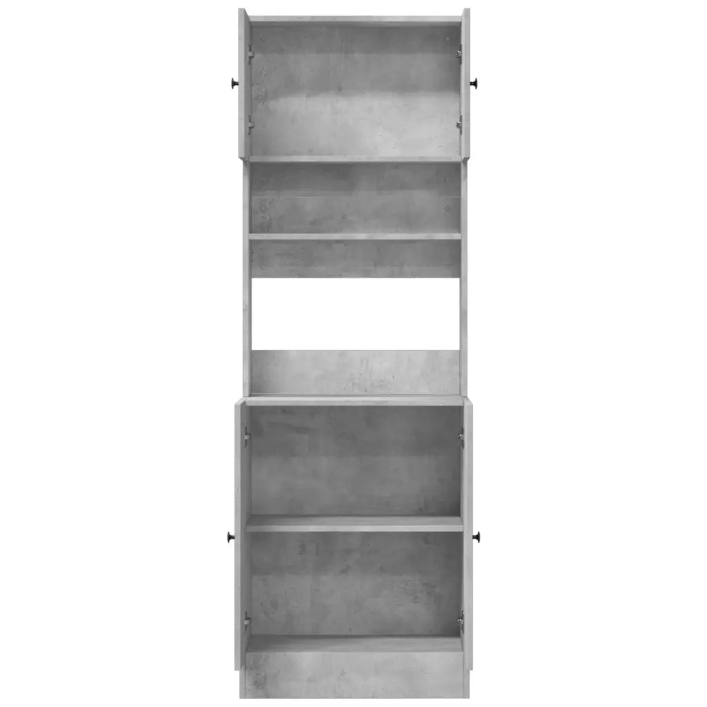 Mobile da cucina-Armadio da cucina Grigio 60x50x180 cm in Legno Multistrato