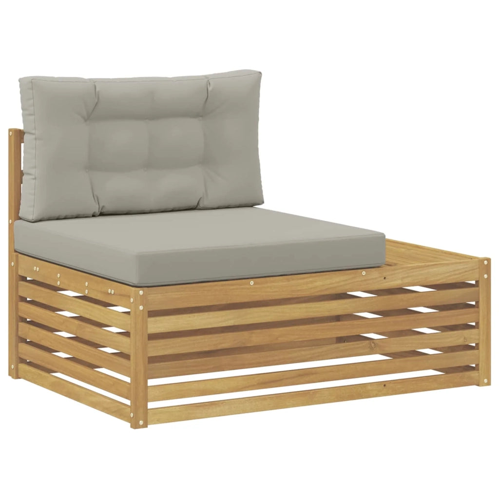 Divano da Esterno con cuscino-Divano da Giardino Bianco 115 x 83 x 73 cm 396631