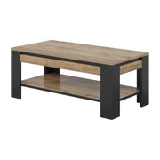 Table Bassa collezione MEUNIER – Rovere Samdal & nero opaco, 120×49×60 cm