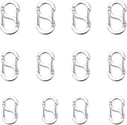 12 pezzi di fermaglio per bracciali in argento - fermagli per bracciali fermagli per gioielli fermaglio per catena catenaccio in acciaio inossidabile