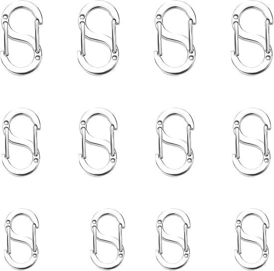 12 pezzi di fermaglio per bracciali in argento - fermagli per bracciali fermagli per gioielli fermaglio per catena catenaccio in acciaio inossidabile