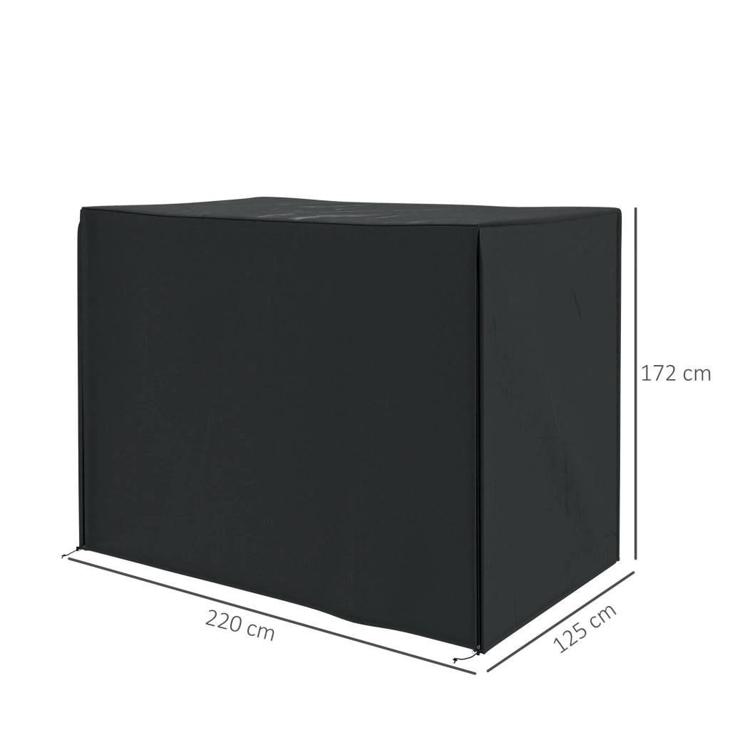 Copertura per Amaca a Dondolo ¨C zephmum ¨C Nero Polyester 220x125x172 cm