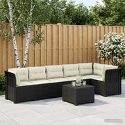 Divano da Giardino 6 Posti con Cuscini Aspetto Rattan PP 3444122